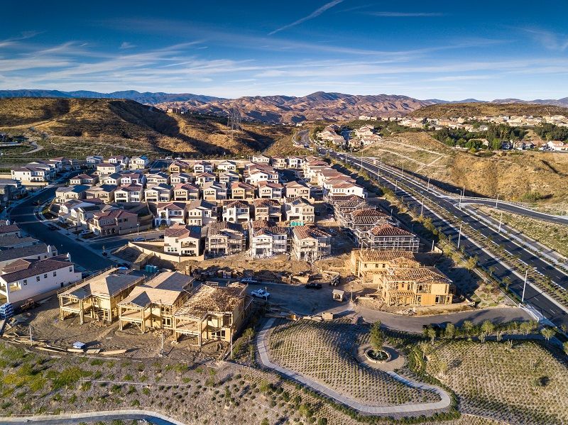 Suburban Development Under Construction in Southern California cm