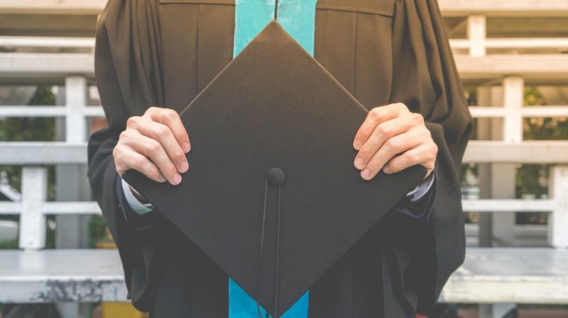 Celebration education graduation commencement of Asian for background c