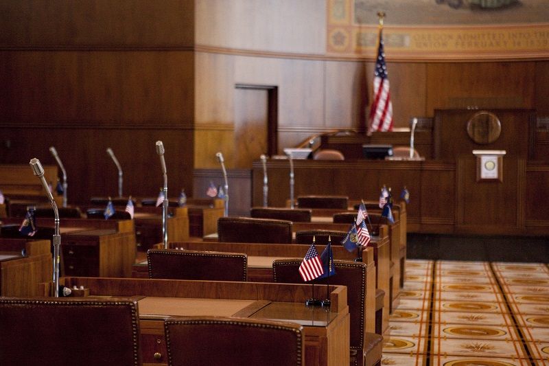 Senate Chamber Oregon State Capitol cm