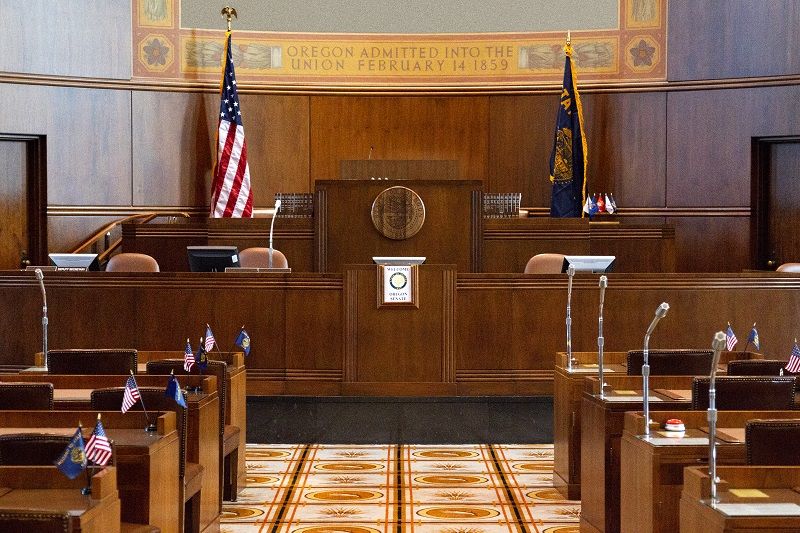 Senate Chamber Oregon State Capitol cm