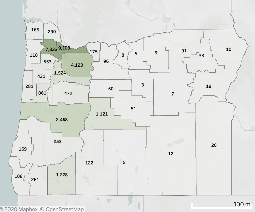 Dude, where’s my car? New Oregon data shows where electric vehicles are located and where they continue to remain a rarity