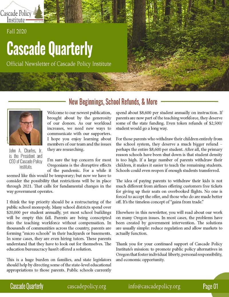 Cascade Quarterly Fall 2020 cm